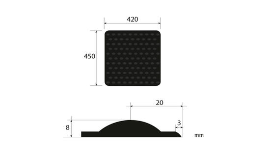 PODODACTILE SQUARE TILE WHITE Tactile Warning Tiles Finishing